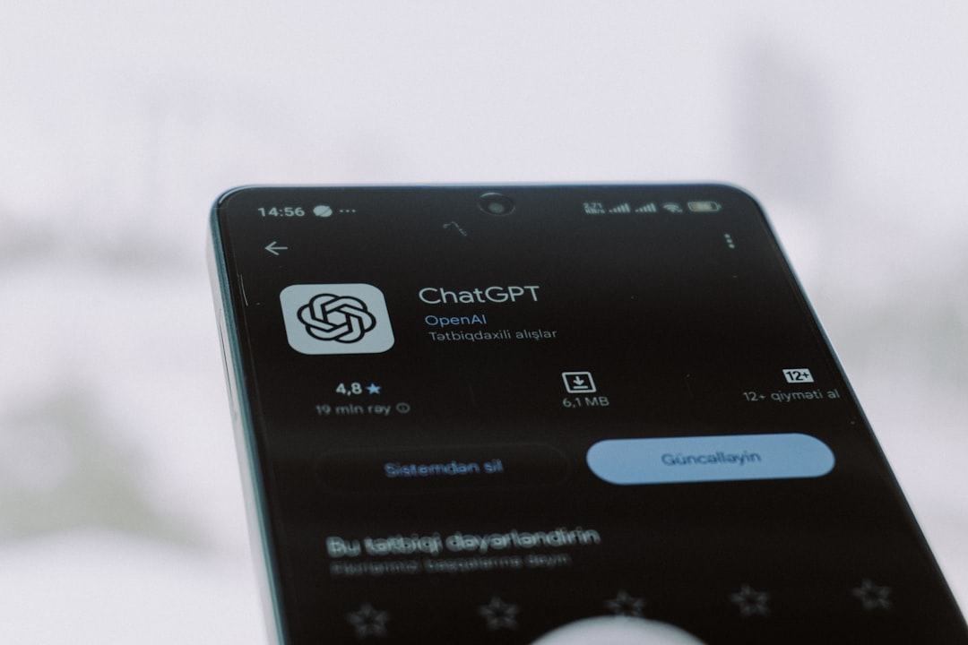 The image shows the chatgpt app on a phone.