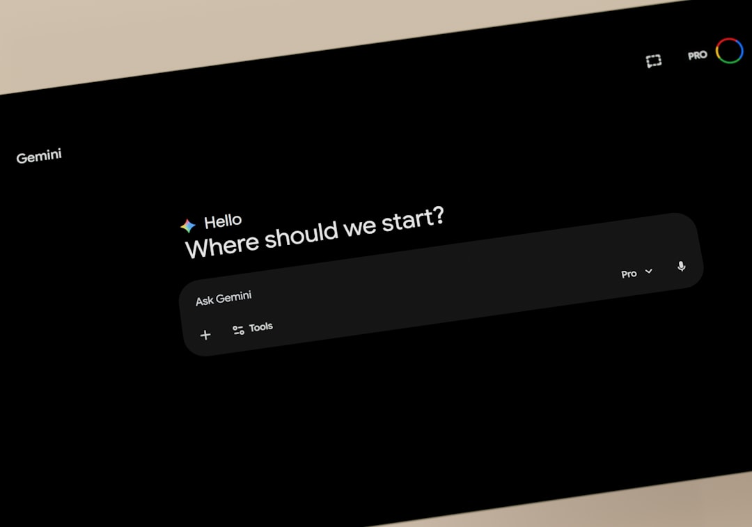 Gemini ai interface asking "where should we start?"